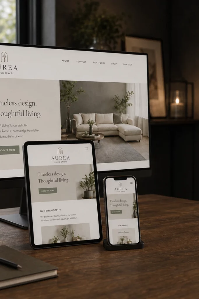 Key Visual Webdesign dunkler Hintergrund, eWendt&Marketing, Werbeagentur